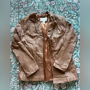 Vintage Tan Leather Jacket
